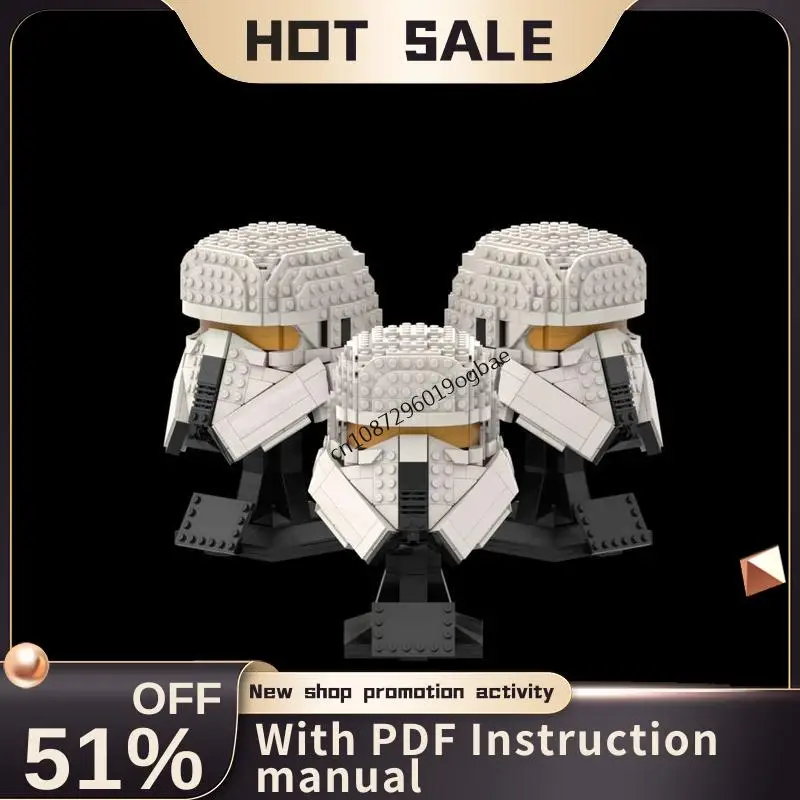 

Новинка, 526 шт., знаменитая звезда, боевой фильм, Moc Range Trooper, модель шлема, пазлы на заказ, креативные идеи «сделай сам», детские игрушки, подарки на день рождения