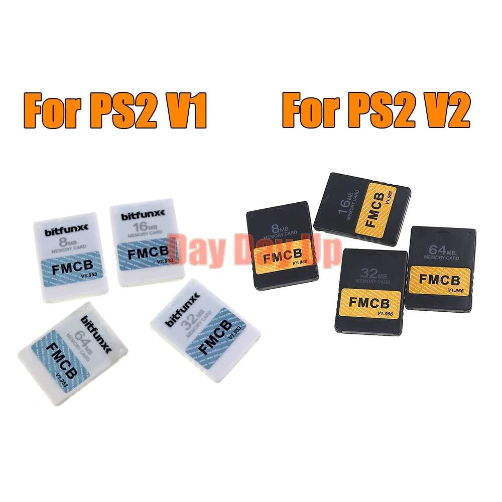2 шт. для Sony PS2 Playstation 2 FMCB McBoot Бесплатная карта памяти MC Boot V1 V1.953 Consolas для PS2 MCboot V2 V1.966