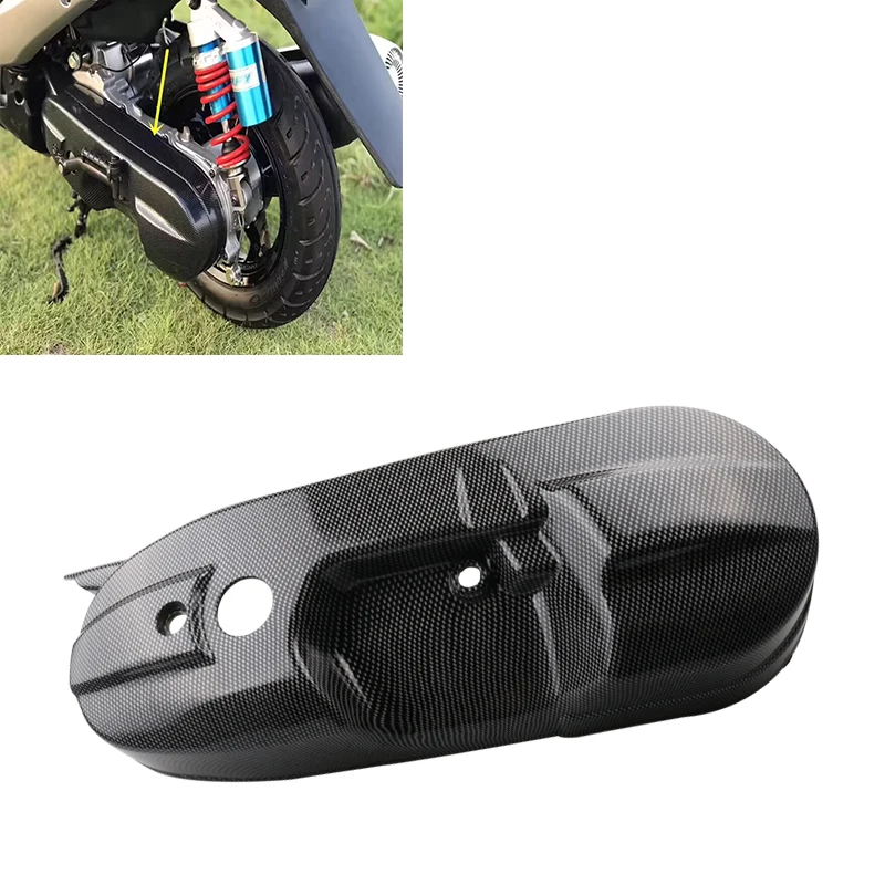 For JOG 50 JOG ZR Evolution SA16J 5SU 5BM Motorcycle Scooter Imitation Carbon Fiber Engine Cover Engine Protector Guard