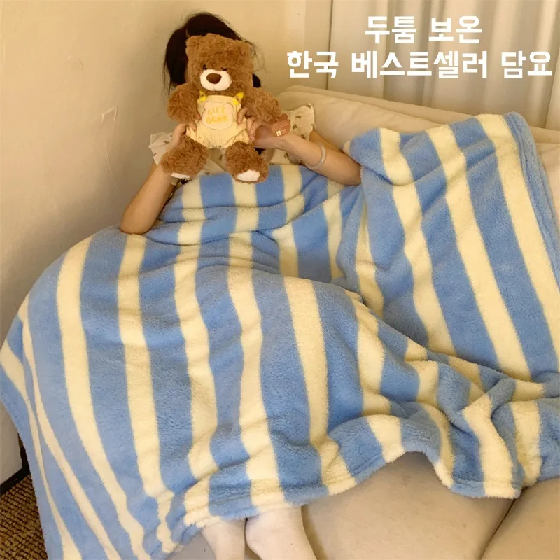 

Одеяло на осень и зиму, утолщенное одеяло для дивана, офисное одеяло для сна, шаль, одеяло с кондиционером, зимнее теплое одеяло