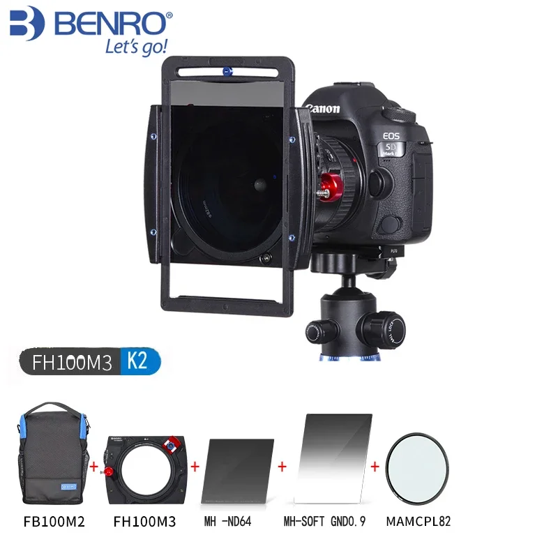 

Benro FH100M3K2 100mm system Filter kit FH100M3 holder+MAMCPL82+FB100M2+ND64+SOFT GND0.9 bag set