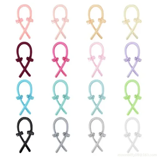 Imagen 2 del producto Diadema con varilla rizadora sin calor, cinta para rizos de seda sin calor, rodillos para el cabello, diadema suave para dormir, rizadores de pelo perezosos, herramientas de peinado