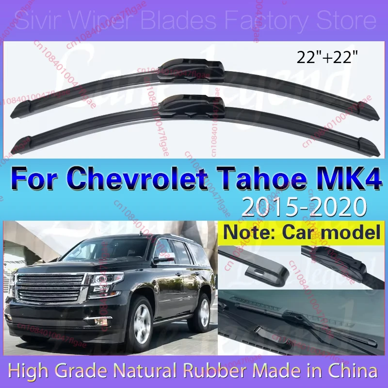 

Car Wiper Blade For Chevrolet Tahoe MK4 GMC Yukon 2015 2016 2017 2018 2019 2020 Front Windscreen Wipers Car Accessories 22"+22"
