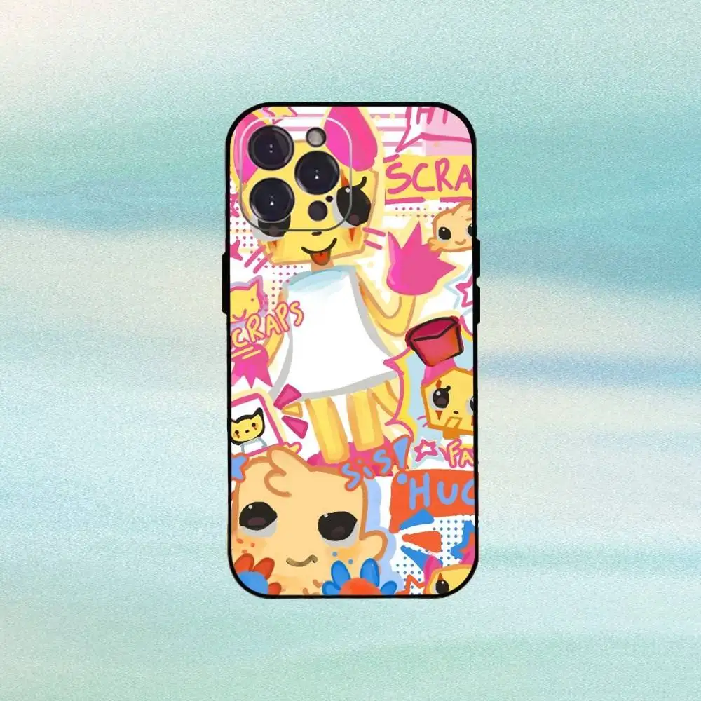 حافظة هاتف كارتون Goob D-Dandys World لهاتف آيفون 16 15 14 13 12 11 Pro Max Plus، 5G حافظة سوداء ناعمة #3