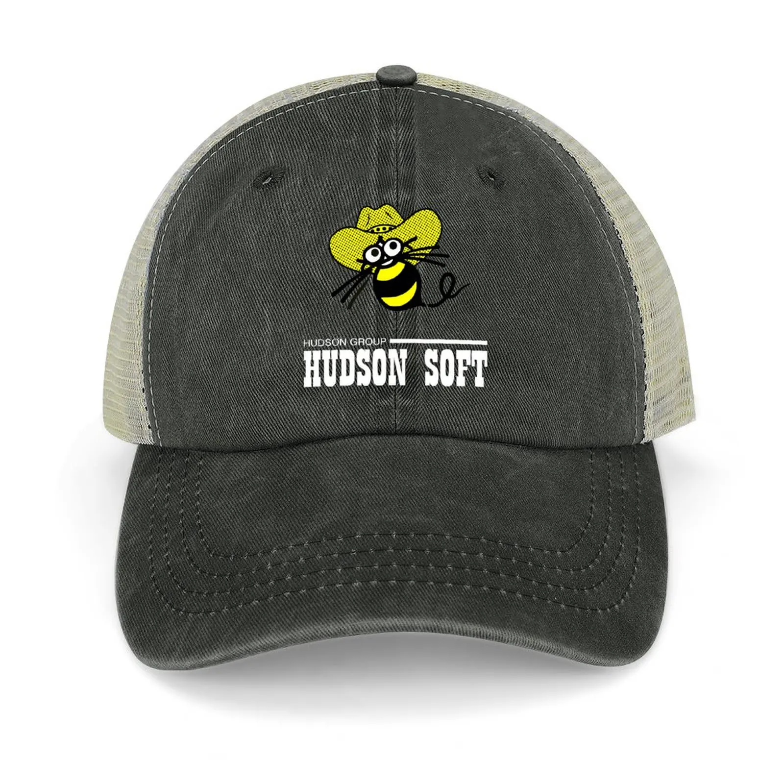 

Hudson Soft (ハドソン) Cowboy Bee Logo Baseball Cap fashionable western Hat Hip Hop Golf Women's Beach Outlet 2025 Men's