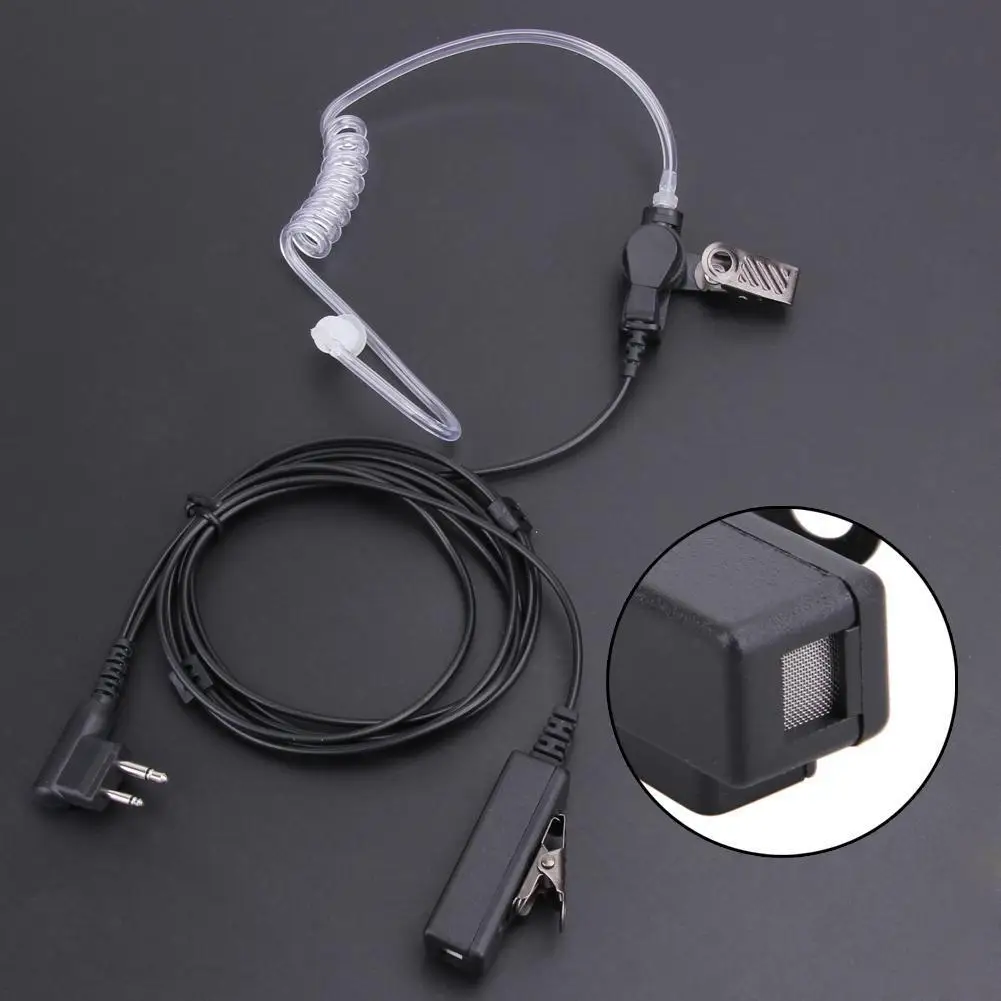 2Pin Covert Acoustic Tube Earpiece Headset Mic for Motorola GP300/308/68/88/88s/2000/CP88/100/150/200/CT150/250/450/450 Radios
