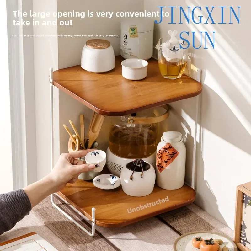 Corner cup holder Corner cup storage rack Bar counter Mug tea cup placement rack Corner retro water cup holder