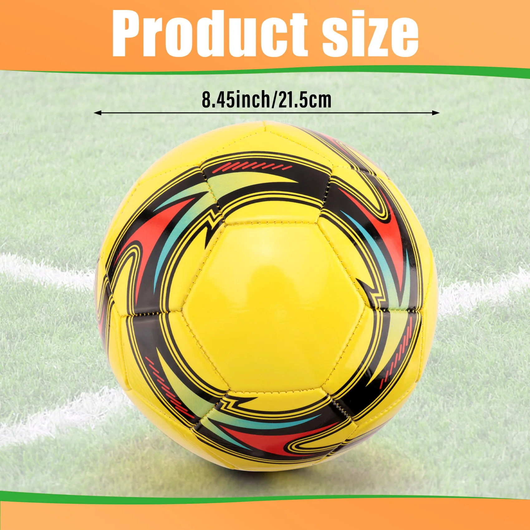 Bola Sepak Kulit B48B-Train Ukuran 5, Bola Latihan Pertandingan, Anti Selip, Untuk Pertandingan Sepak Bola Indoor dan Outdoor