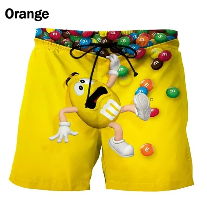 2024 Summer Fashion Men\'s Swimwear Shorts Print Beach wear Men Women Breathable Sport Short Drawstring Trunk Quick Dry Shorts