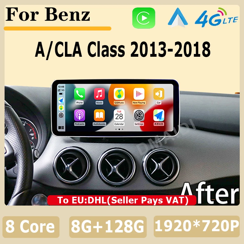 

Android13 Multimedia For Mercedes Benz A Class-W176 CLA-C117 GLA-X156 Factory Price Car Video Player GPS Navigation Bluetooth 4G