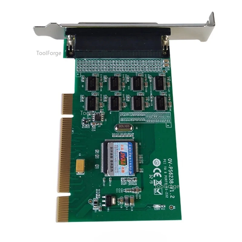 تنطبق على بطاقة PCI متعددة المنفذ التسلسلي بطاقة توسيع 8 منافذ متعددة القنوات منفذ COM 9 دبوس rs232 الحماية الكهروستاتيكية
