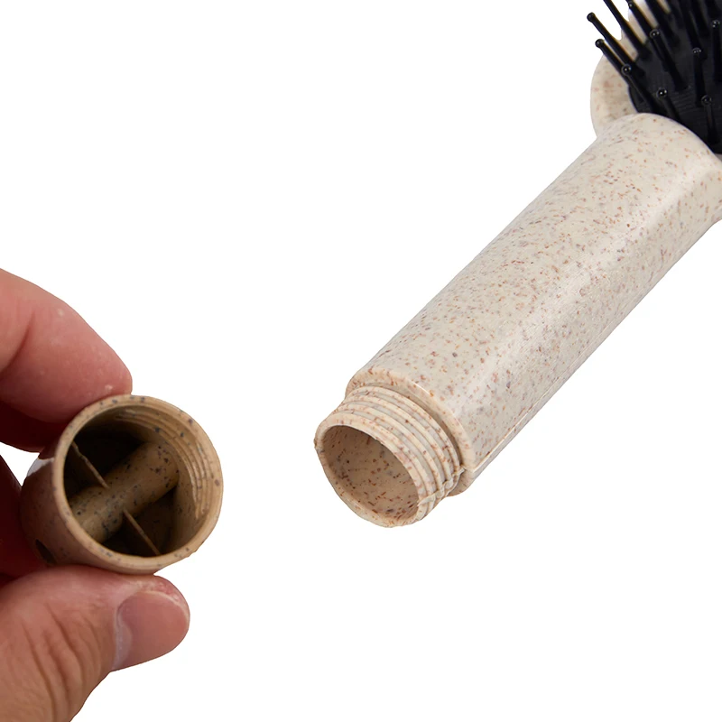 Hiddendetangling Money Hair Brush Secret Stash Comb Safe Diversion Container Scalp Hide Jewelry Hairbrush Cash Hider