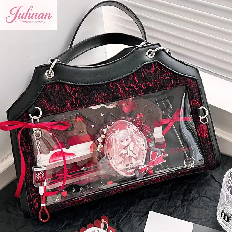 

Японская оригинальная двухмерная сумка-мессенджер со звездами для девочек, милая крутая сумка Ltabag, темная готическая маленькая женская сумка-мессенджер на одно плечо для еды