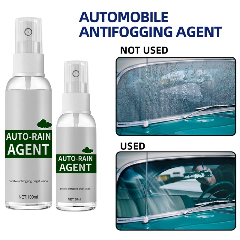 

30/100ml Car Glass Waterproof Film Coating Agent Anti-fog Spray Auto Windshield Window Glass Coating Rainproof For Mirrors