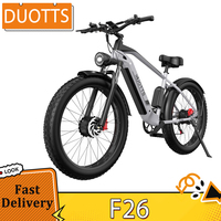 DUOTTS F26 Electric Mountain Bike 750W*2 Dual Motors 48V 17.5Ah Battery 26*4.0 Inch Fat Tires 55Km/h Max Speed 150KG Max Load