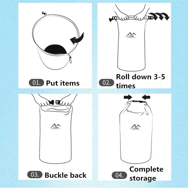 5-70L Waterproof Bag Outdoor Dry Sack Floating Gear Bags For Boating Fishing Rafting Swimming Large Capacity Storage Pack Pouch 6 5-70L Waterproof Bag Outdoor Dry Sack Floating Gear Bags For Boating Fishing Rafting Swimming Large Capacity Storage Pack Pouch 6