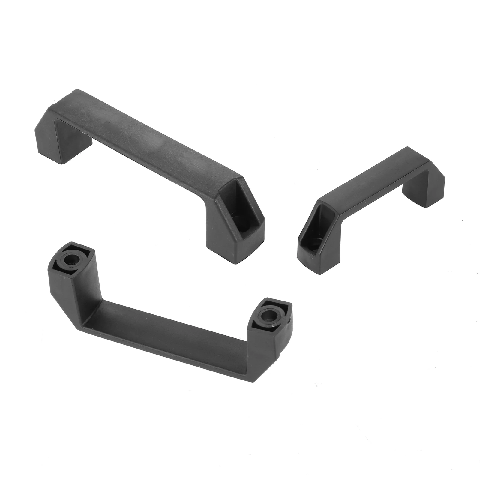2pcs Nylon Pull Plastic Black Handle 90/120/150/180mm Mounting Hole fit Suitcase Box Luggage Machine Tool Furniture Door Drawer