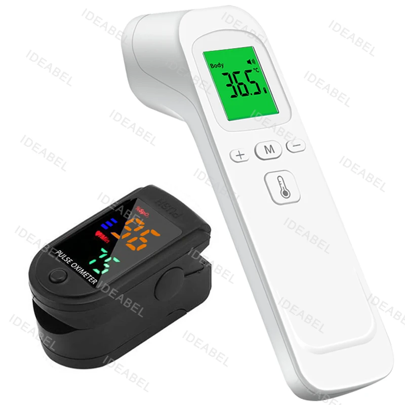 

Бесконтактный лазерный температурный термометр для ушей, инфракрасный термометр для лихорадки, цифровой ЖК-дисплей, пульсоксиметр для пальцев для младенцев и взрослых