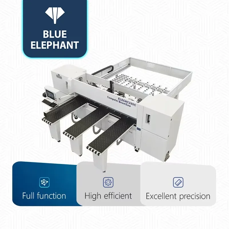 2800mm Computer Beam Saw Heavy Computerized Crosscut Saw for Solid Wood Beams High Speed Trimming