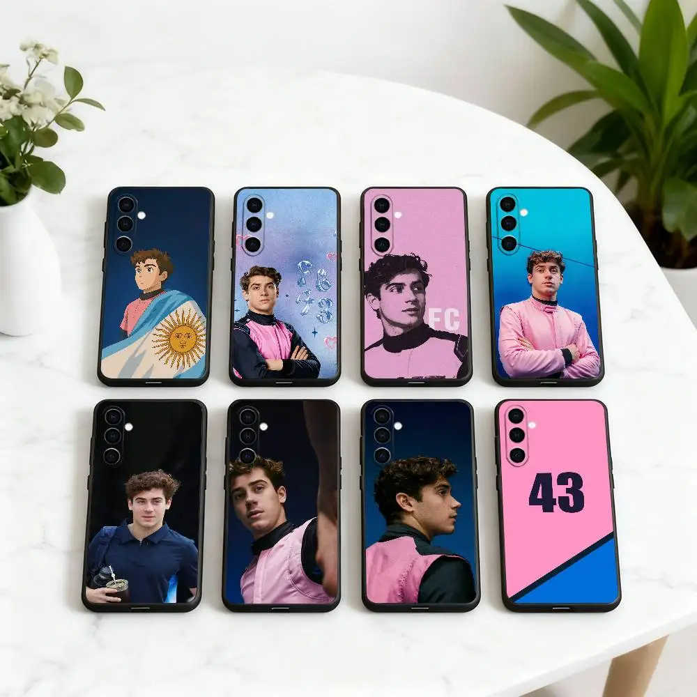 

Cool 43 F-Franco C-Colapinto-FC Phone Case For Samsung Galaxy A73,A72,A71,A70,A53,A52,A51,Soft Silicone Black Cover
