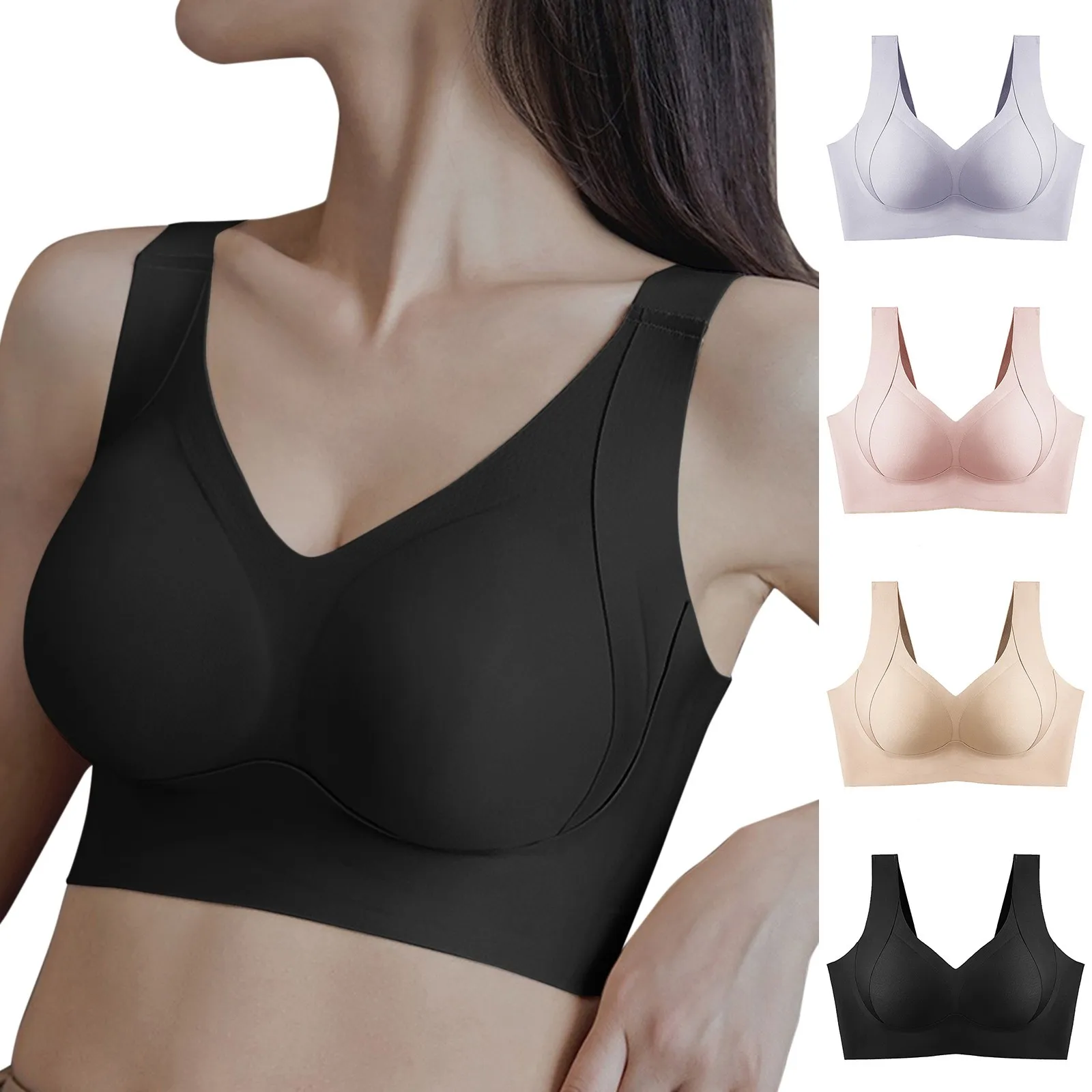 

Women's One Fab Fit Underwire Bra Demi T Shirt Bra Convertible Bras For Women Bras Wireless Full Coverage Bra Women