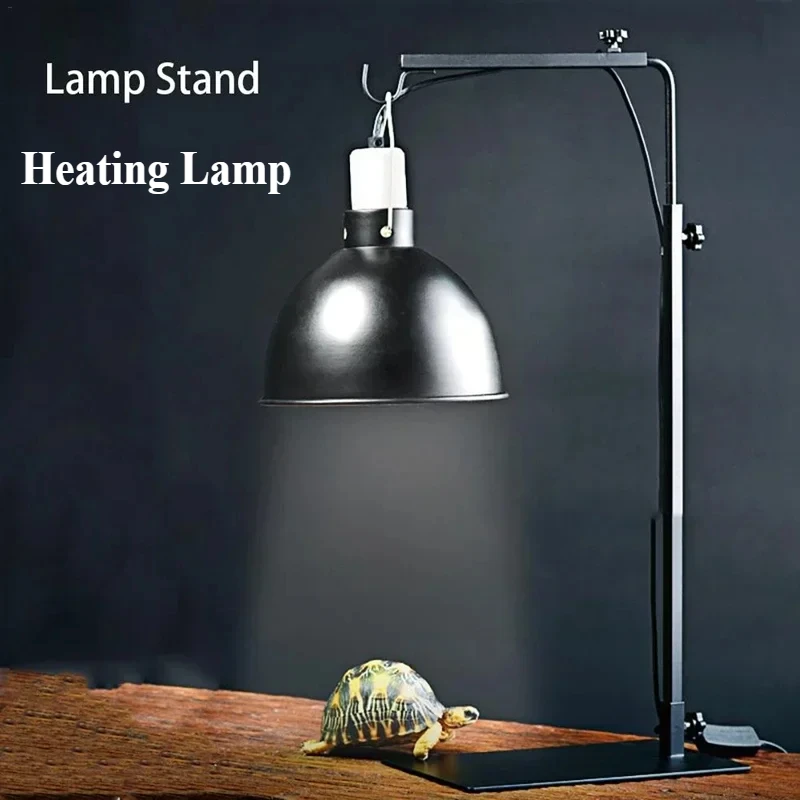 100-240V UVB Animal Heating Lamp Holder E27 UVB Pet Turtle Reptile Light Bulb Bracket Lampshade Emission Lamps for Feeding Box