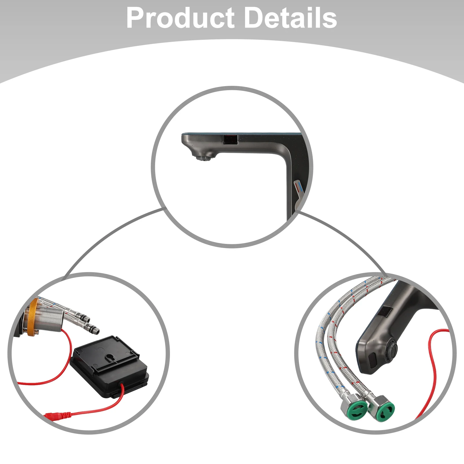 

Домашний смеситель для воды, смеситель для раковины, смеситель для ванной комнаты, блистер, быстрый, легко чистится, легко удаляемый, гальваника, полировки
