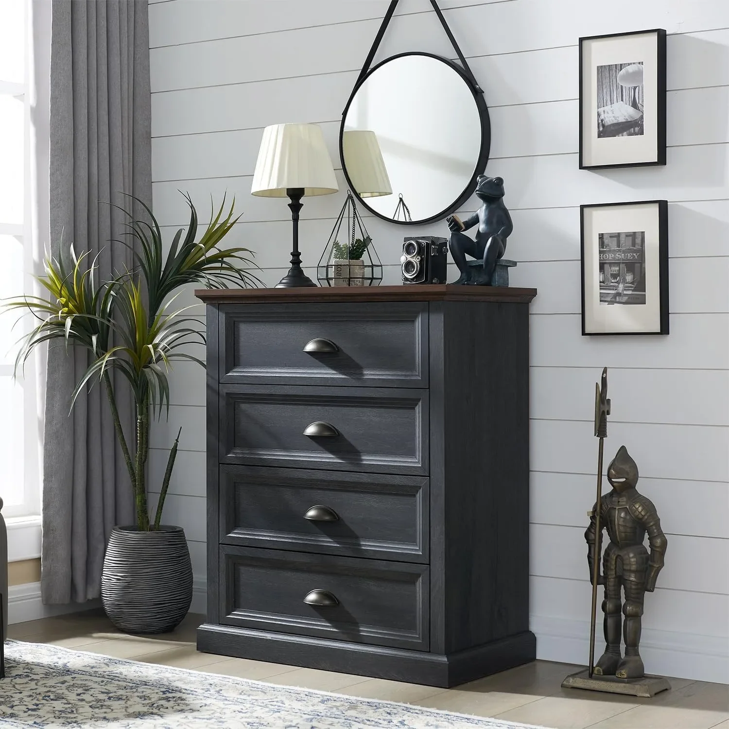 

Living Room Cabinets, Chest of Drawers, Dresser for Bedroom, Organizer Furniture, Multifunction Home Furniture 6 Drawer Dresser