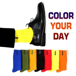 Autumn and winter new men socks seven color socks fashion gentleman embroidered cotton tide socks wholesale