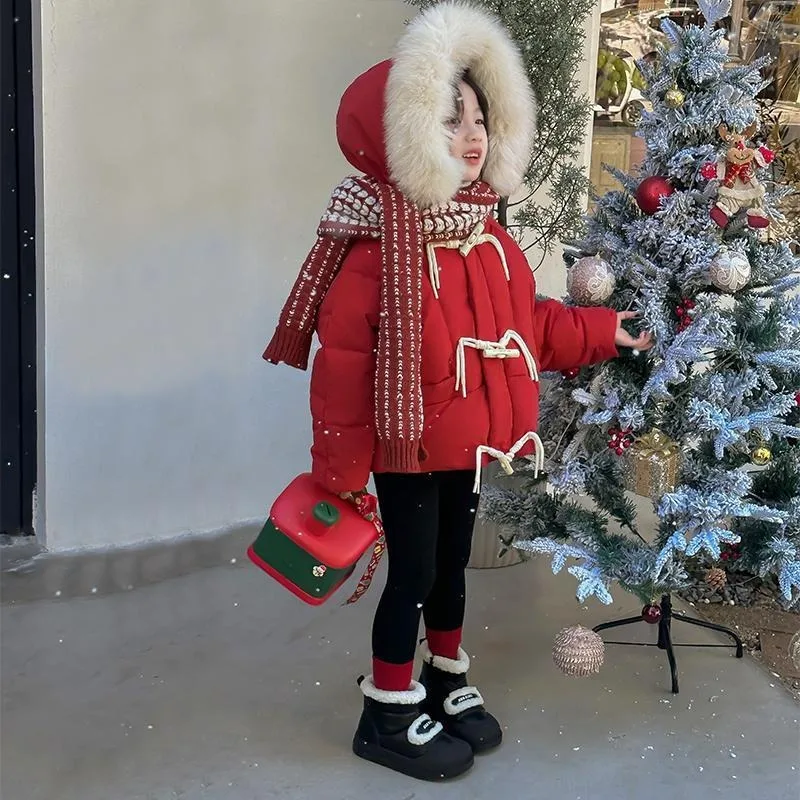 【2025 New】Girl's ThreeProof Down Cotton Coat Winter Fashion Kids' Versatile Jacket Warm Outdoor Clothing for Children