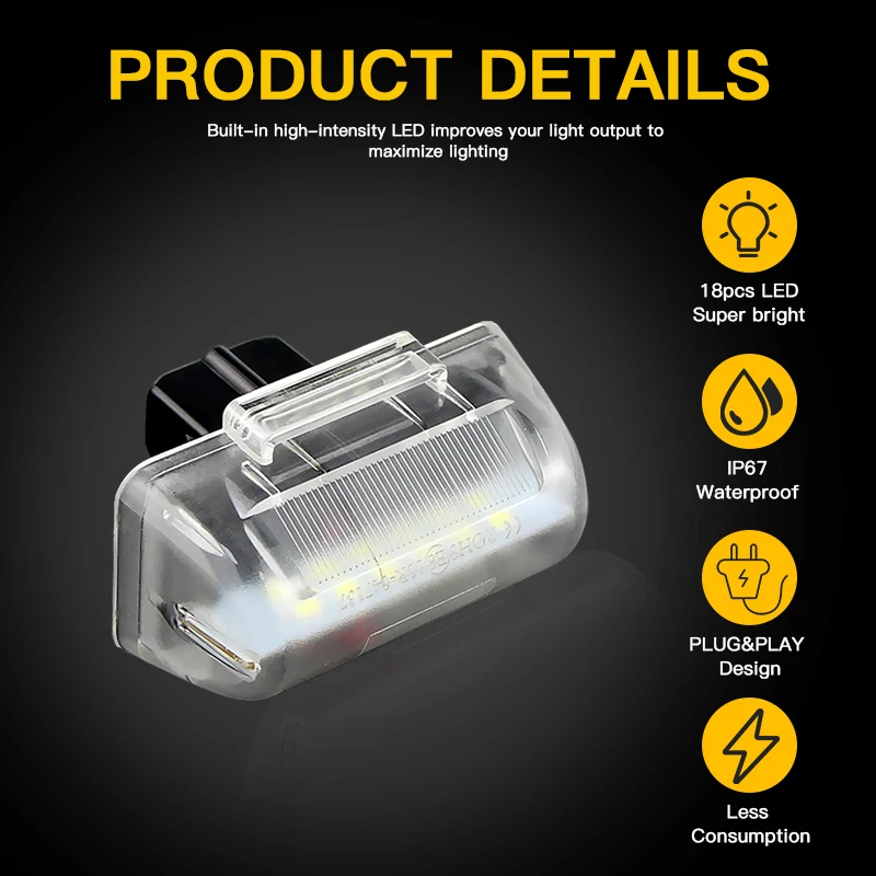 2 шт. задняя лампа номерного знака для Ford Transit MK6 MK7 1985-2013 для Ford Transit Connect 2002-2013 светодиодная подсветка номерного знака