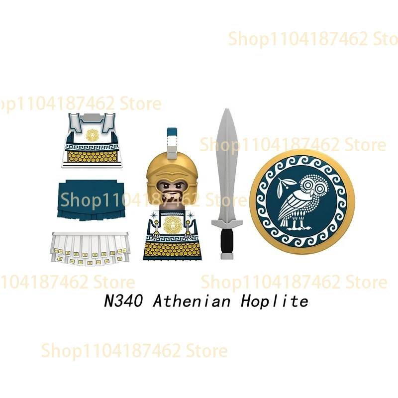 MOC Mittelalterliche Militär-Bausteine Burg Soldat Ritter Löwe Drache Adler Oktopus Flagge Figur Zubehör Bausteine Spielzeug Geschenk H51