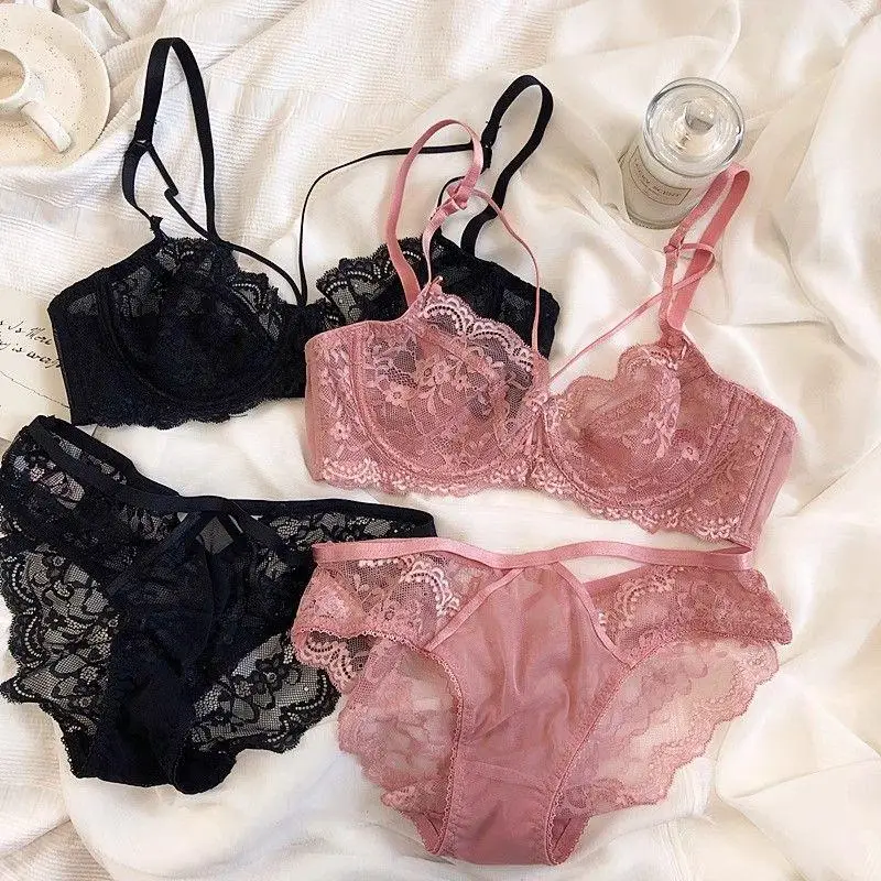 

32-38ABC Французский ультратонкий сексуальный кружевной прозрачный бюстгальтер на косточках большого размера, нижнее белье, бюстгальтер