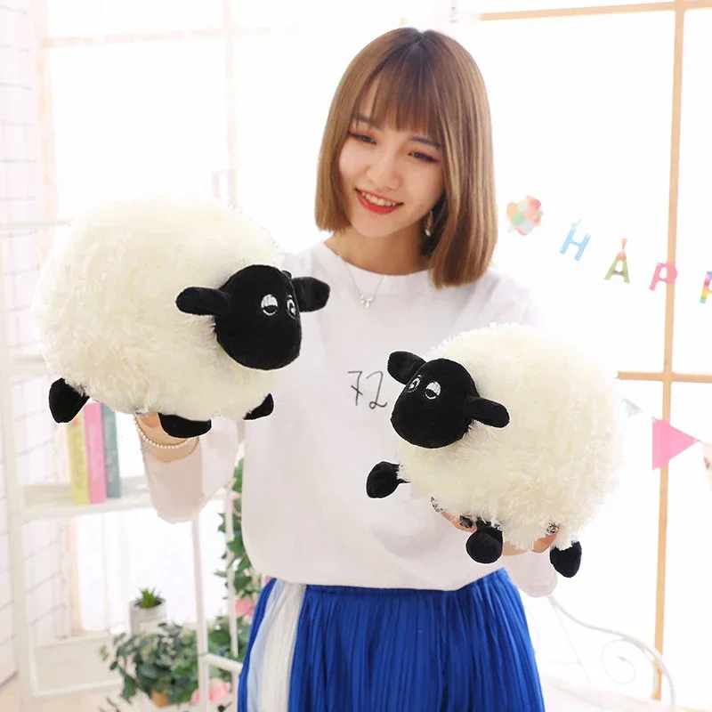 Super soft round ball sheep Shaun doll, living room, room throw pillow plush toys children\'s gifts