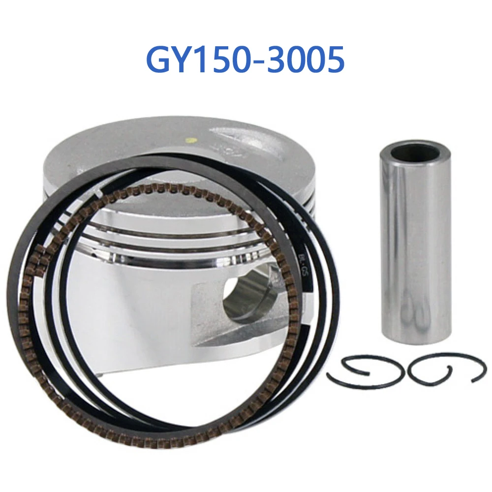 GY150-3005 GY6 150cc Piston Assy (57.4mm) For GY6 125cc 150cc Chinese Scooter Moped 152QMI 157QMJ Engine