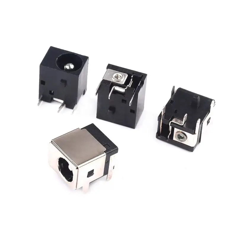 5PCS DC DC power socket female socket DC-044A 5.5*2.1/2.5mm all-copper laptop female socket 5-pin straight plug