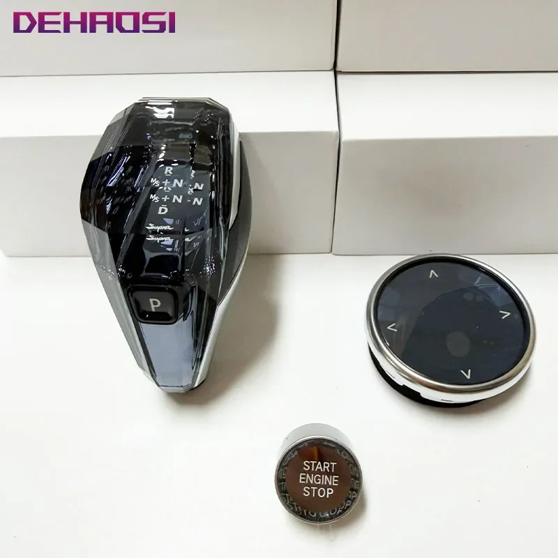 

Комплект из 3-х хрустальных ручек переключения передач для Toyota Supra A90 A91 2019-2025 MK4 MK5, автоматическая хрустальная ручка КПП