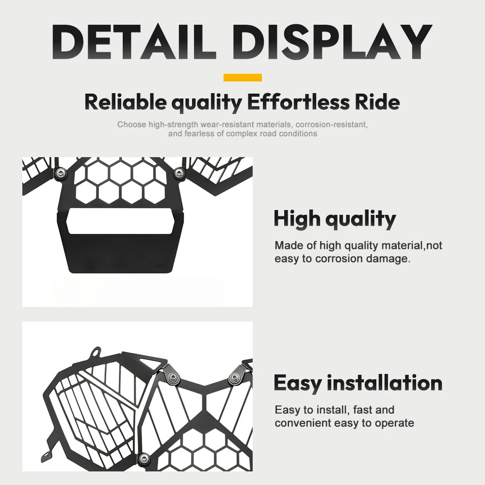 NEW Motorcycles Front Light Guard Grill Headlamp Protector Mesh Shield Lamp Cover Fit For Kawasaki  KLE 500 SE ABS 2026