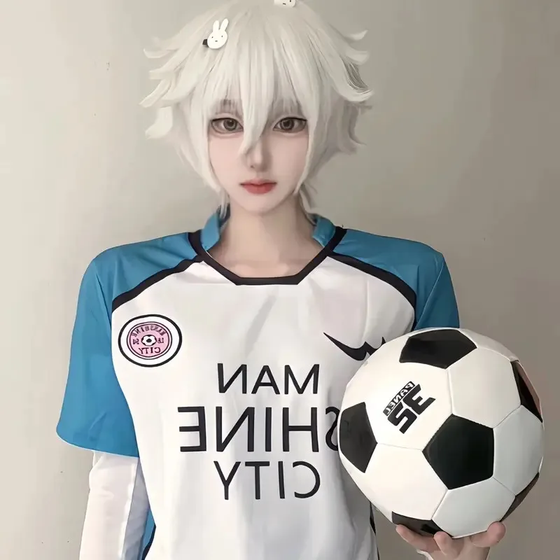 CyAnime الأزرق قفل تأثيري Kaiser Ness Isagi Reo Nagi Sae Shidou تأثيري حلي جيرسي ملابس رياضية البدلة كرة القدم زي كرة القدم