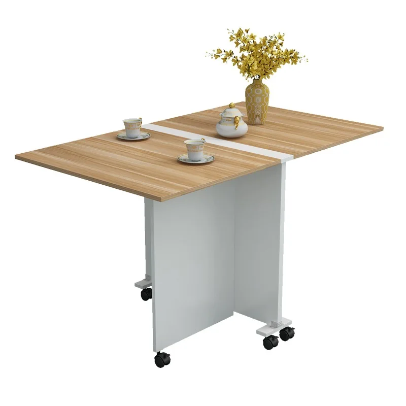 Multi-functional folding table dining table and chair combination scratch-proof household movable small-sized simple folding