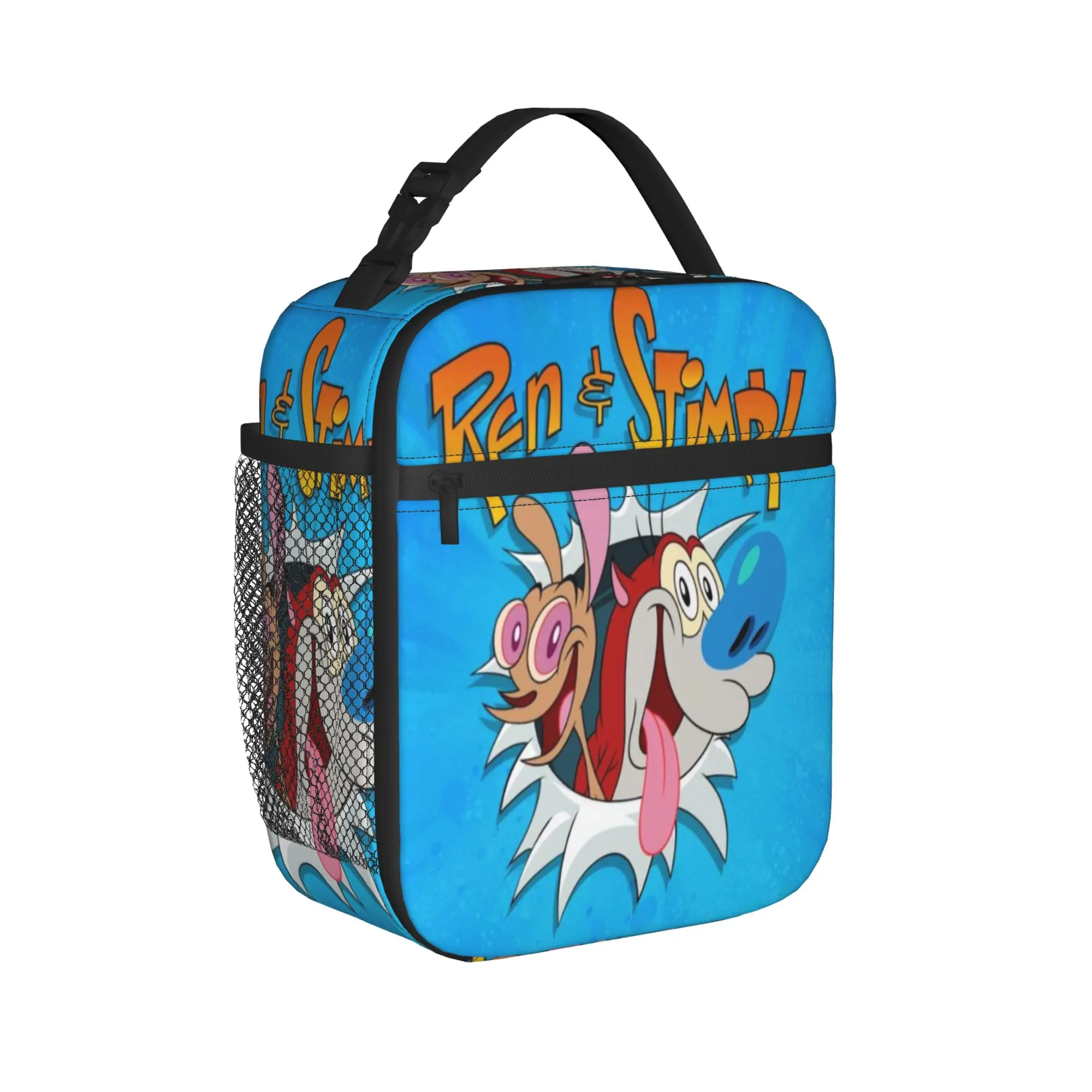 Duo Rucksack Ren & Stimpy  Thermal Insulated Lunch Bag Food Bag Container Men Women Cooler Thermal Lunch Boxes