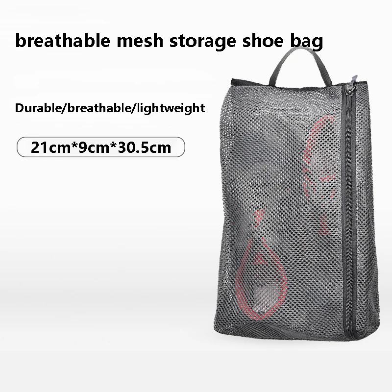 

Mesh Travel Shoes Bag, Zipper Storage Bag, Breathable Sorting Bag, Outdoor Business Travel, Clothing, 5-Piece Set