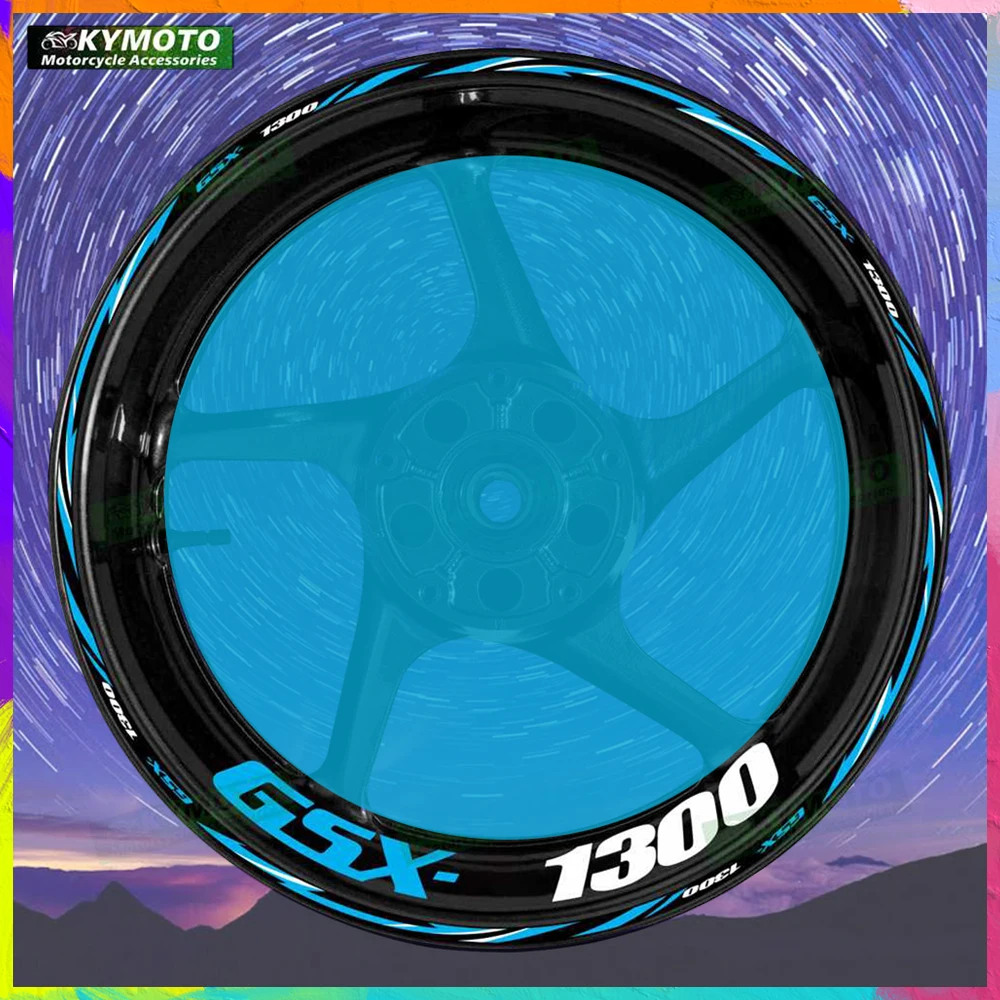 

For GSX-1300 R GSX1300R motorcycle accessories 17 inch front and rear rims decals fairing reflective stripes sticker decoration