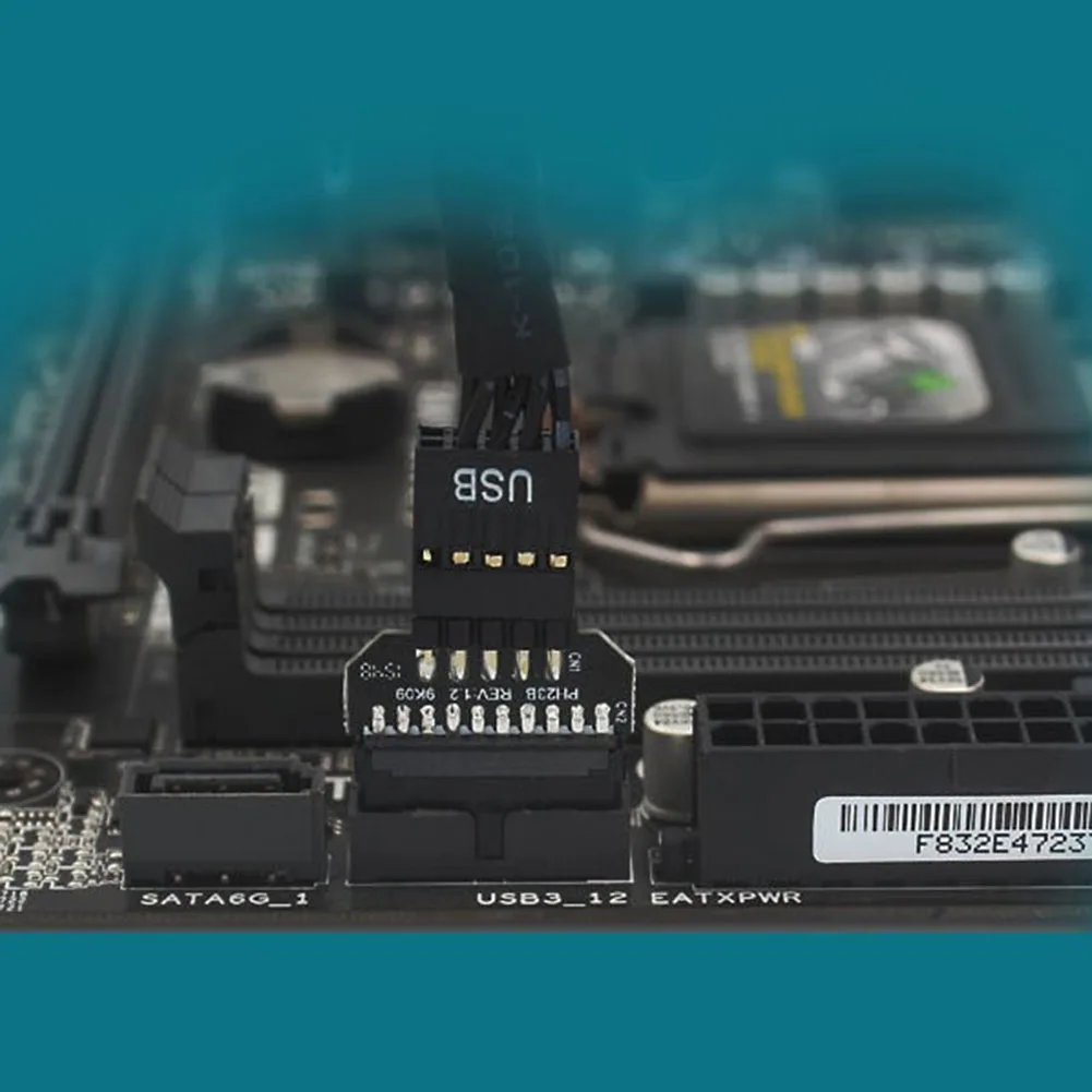 9-контактный переходник USB2.0 на USB 3,0 19pin с передней панелью, штепсельный разъем, материнская плата USB 2,0 19/20pin на USB 9-контактный переходник