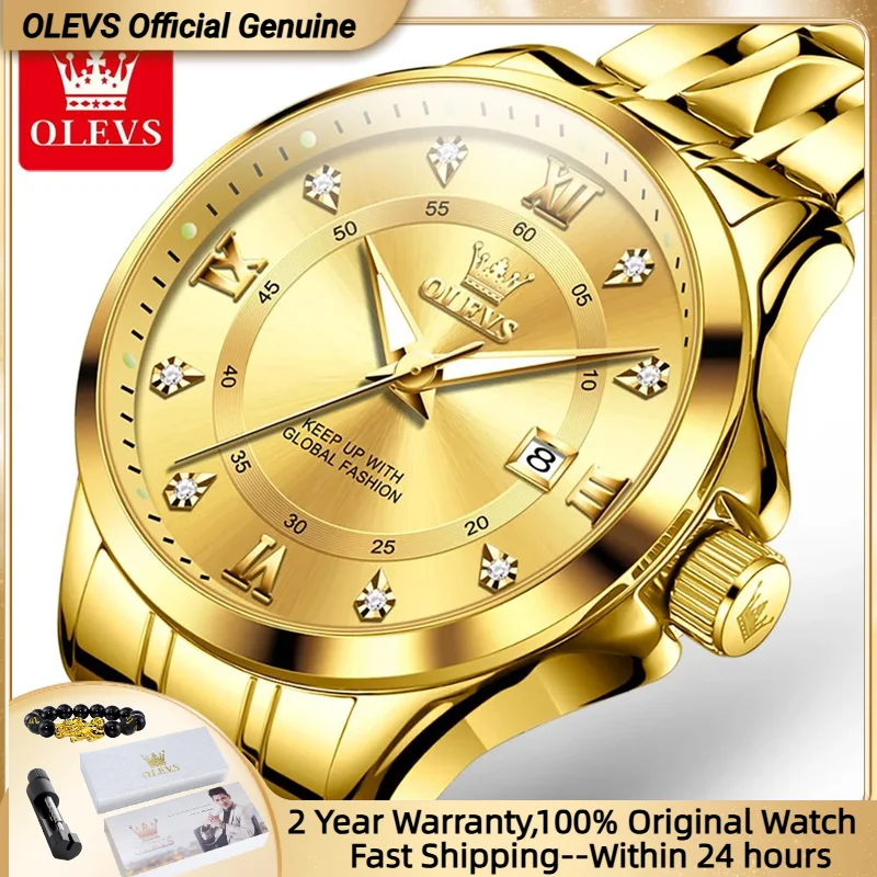 

Мужские кварцевые часы с двойной датой, из нержавеющей стали