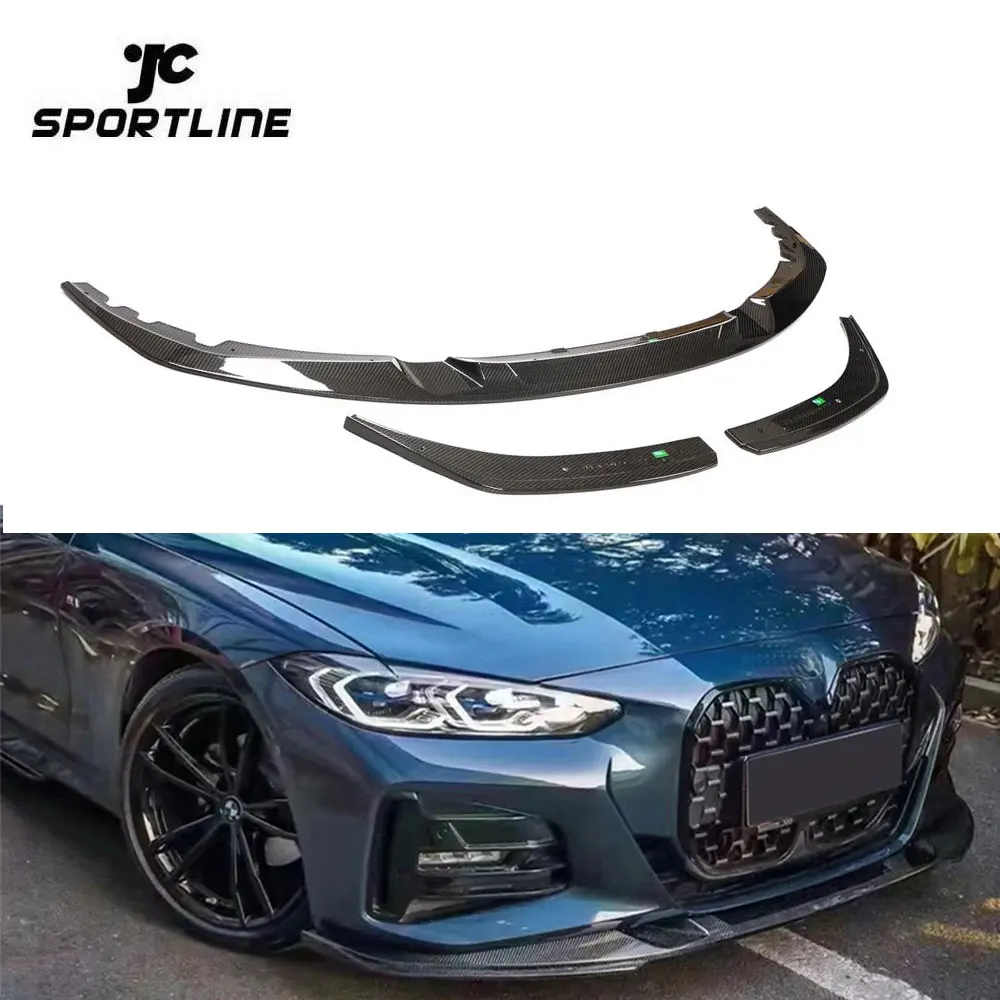 

Dry Carbon Fiber G22 G23 Front Bumper Lip For BMW 4 Series 440i Gran Coupe M Sport 2021-2022