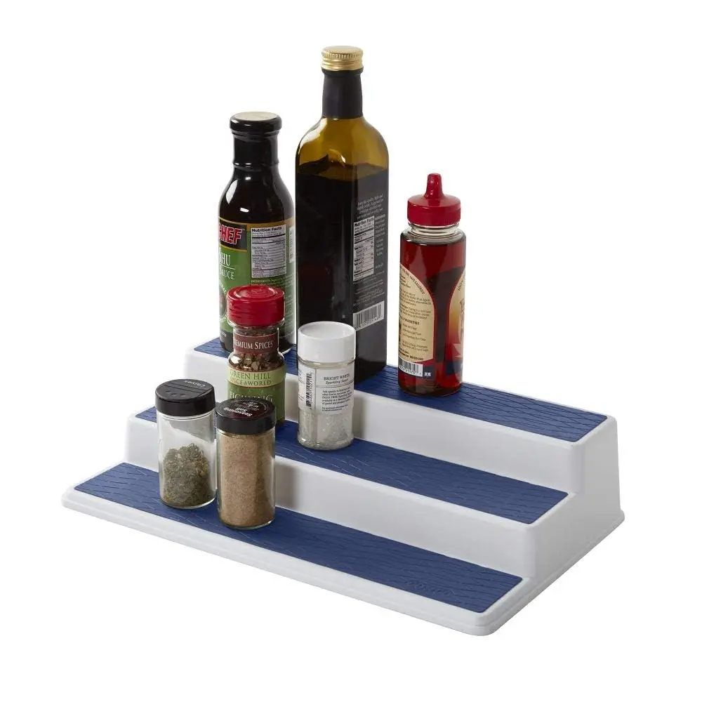 

3-Tier Kitchen Cabinet Organizer, 15-Inch Storage, I For Cabinet Organization & Non-Skid Solutions For Spices, Cans, Sauces