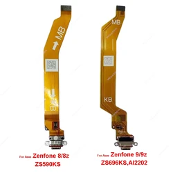 USB Charging Port Flex Cable For ASUS ZenFone 8 8Z 9 9Z ZS590KS ZS696KS USB Charger Dock Connector Board Flex Cable Parts