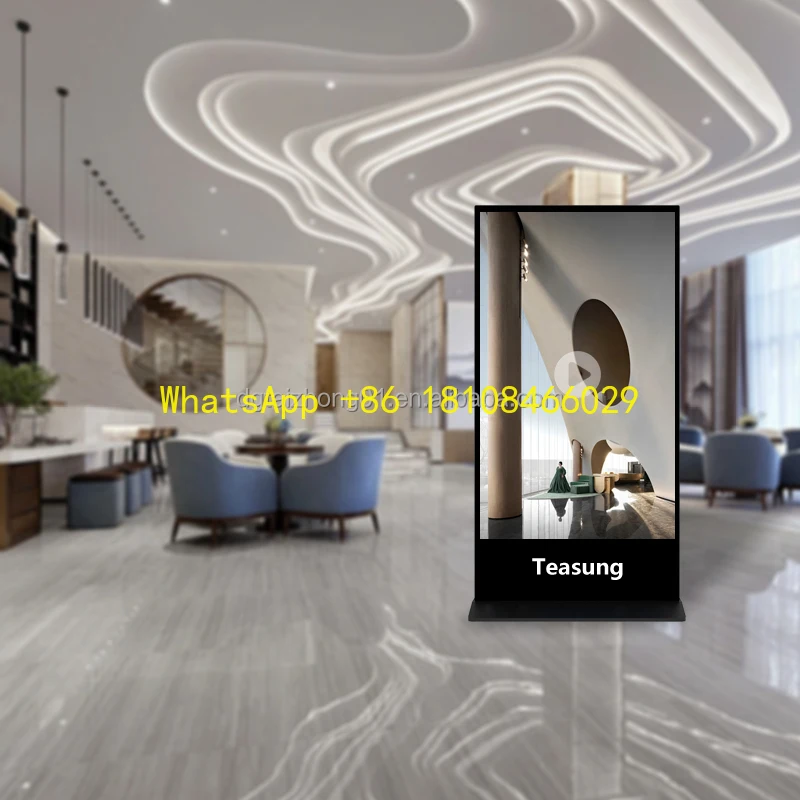 

Portable /75/86 Inch Poster LCD Kiosk Advertising Player with 4K Totem Touch Screen Signage Digital for Airport Use