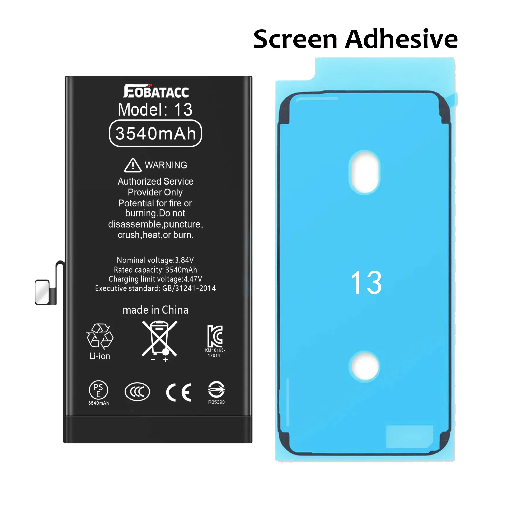 2025 Years EOTABACC New 100% High Quality  Battery For Apple 13 3540mah phone Bateria+ Free Tools